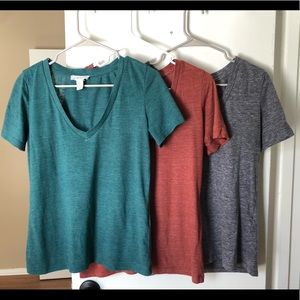 Forever 21 PJ V-Neck T-Shirts